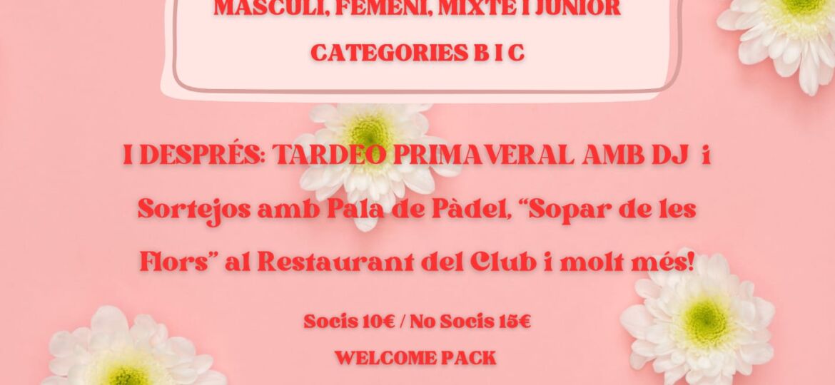 Torneig Padel Ja es Primavera